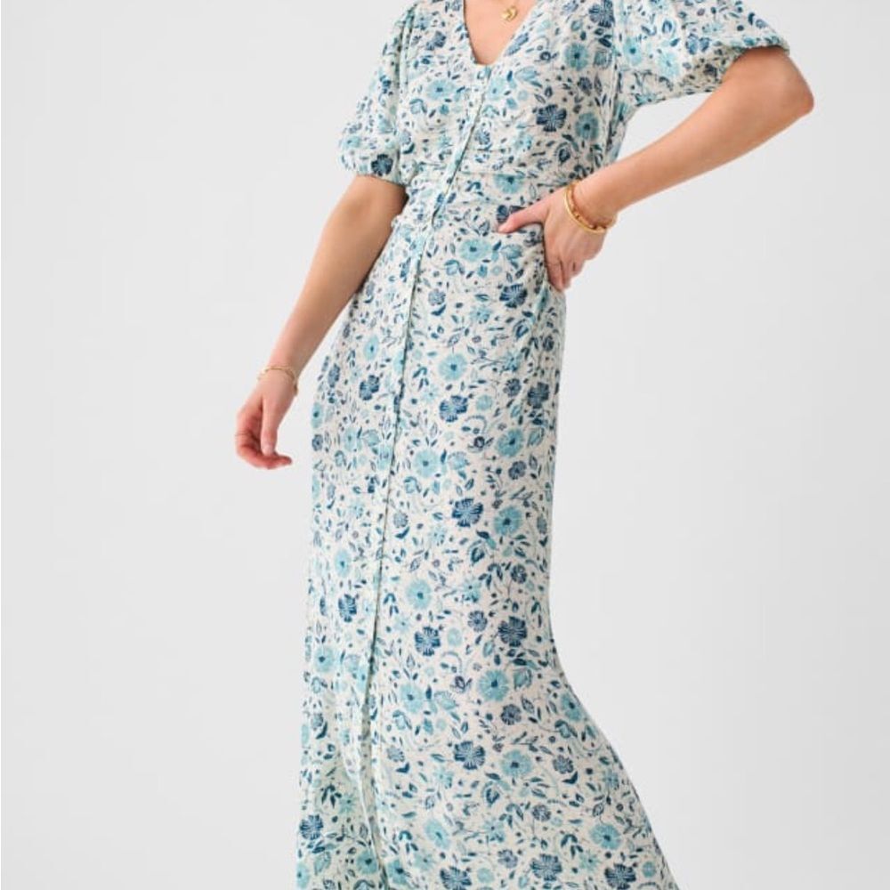 Faherty Sorrento Dress in Dreamer Floral - XXS